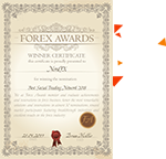 2018 รางวัล Forex Awards  โปรแกรมพาร์ทเนอร์ที่ดีที่สุด
