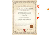 รางวัล Forex Awards เครือข่ายสังคมการเทรดที่ดีที่สุด 