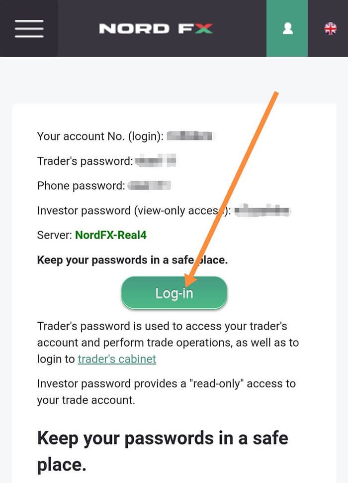 Fig. 4 - Login and Password_TH